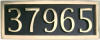 Address Plaque - 5 Brass Numbers address plaque, address marker, home signs, number signs